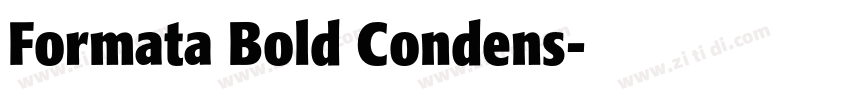 Formata Bold Condens字体转换
